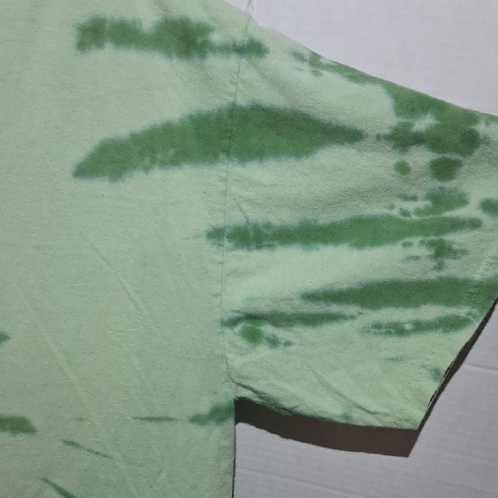 Port And Company Green Tie-Dye T-Shirt with Logo - Picture 9 of 9